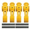 Tornado Foosball Men Counter Balanced Pin-Yellow-4