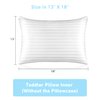 Toddler Pillow,13 x 18 Baby Pillows for Sleeping,Machine Washable Kids Pillow, Perfect for Travel,Toddlers Cot(Not Included Pillowcase)