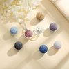 INFUSEU Aromatherapy Anxiety Necklaces Lotus Flower Pendant for Women Girls Essential Oil Diffuser Jewelry Lava Rock Stone Meditation Gifts for Yoga Instructor Lover Spiritual People