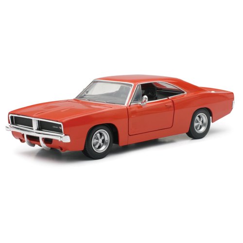 New Ray 1969 Dodge Charger R/T Black Muscle Car Collection 1/25 Diecast Model Car