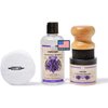 CLARK’S Cutting Board Oil and Wax Kit - Set includes Food Grade Mineral Oil (12oz), Finishing Wood Wax (6oz), Applicator Sponge & Buffing Pad, Enriched with Food Safe Lavender and Rosemary Extract