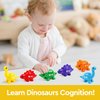 Coyban Dinosaur Letter Matching Toys, Educational Toys, Counting Dinosaur Sorting Toy Set, Montessori Learning Toys, Matching Letters Fine Motor Toys