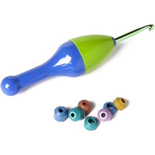 Boye 3421001001M Ergonomic Crochet Hook Handle4.5'', 4.5'', Purple, Green
