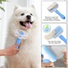 Atlamia Self Cleaning Slicker Brush,Dog Brush & Cat Brush with Massage Particles,Removes Loose hair & Tangles,Skin Friendly & Promote Circulation-Blue