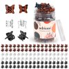 ADRIONE Small Butterfly Hair Clips for Women, 100 Bulk Pack Small Hair Clips for Women Mini Hair Clips Small Claw Clips Mini Butterfly Clips for Hair Bangs Hair Clip Mini Claw Clips for Thin Fine Hair