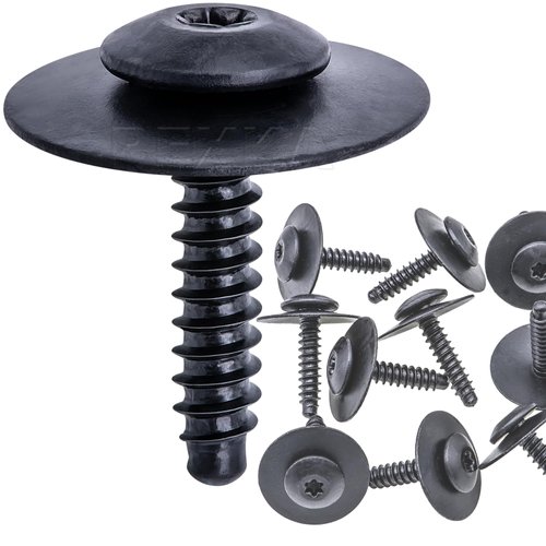 Rexka Fender Liner Splash Shield Bolt Screw 11548270 Compatible with GM Chevrolet Camaro Colorado Cruze Equinox Impala Malibu Traverse Cadillac ATS CT6 CTS XT5 XTS (Pack of 10)