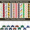 Monster Truck Party Favors Set 72 PCS Truck Theme Slap Bracelets Keychains Tattoo Stickers DIY Stickers Drinking Straws Party Gift Bags for Kids Boys Birthday Party Supplies