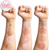 101 PCS Funny Rose Gold Temporary Tattoos Sticker Mandala Pink Rose Gold Birthday Party Decorations Favors Supplies Gifts Girls Boys Prizes Cute Tattoo School Reward Themed Carnival