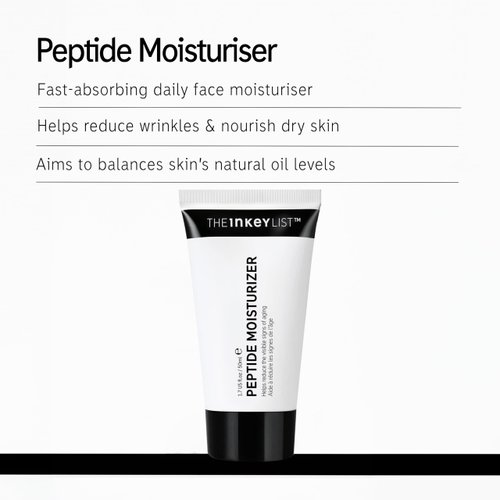 The INKEY List Peptide Moisturizer, Face Moisturizer for Dry Skin, Helps Reduce Appearance of Fine Line and Wrinkles, Hydrating Cream for Skin, 1.69 fl oz