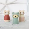 Tender Leaf Toys - Bear Tales - Wooden Dollhouse Add-on Dolls Playset, Figures of 3 Pcs Bear Family for Children - Inspires Endless Imaginative Play - Age 3+
