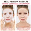 PULLING OIL Collagen Face Mask, Collagen Mask Deep Collagen Anti Wrinkle Lifting Mask Collagen Mask Overnight - 4 Pack