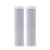 CFS – 2 Pack Carbon Block Water Filter Cartridges Compatible with GE FX12P, GXRM10RBL Models – Removes Bad Taste and Odor – Whole House Replacement Filter Cartridge – White