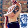 PADOUN Animal Temporary Tattoos - 12 Sheets of Semi-Permanent Waterproof Stickers Featuring Wolf, Tiger, Lion, and Dragon Designs, Long-Lasting for Men, Women, and Kids