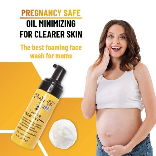 BELLA B Foaming Face Wash 4 oz - Pregnancy Safe Face Wash - Tea Tree Foaming Face Wash Made with Organic Ingredients - Use Twice Daily for Clear Skin