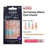 KISS False Nails Kit, Gel Fantasy Allure Ready to Wear Gel & Sculpted Nails, Stick and Glue Included, X-Long Length, Coffin Shape with Color Changing Accent, Long-Lasting Hottest Trend Glue on Nails