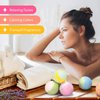 Bath Bomb Gift Set of 12,Ladies Bath Bomb Natural Essential Oil Spa Bubble Cake to Relieve Stress Keep Skin Moisturized