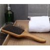 JYHY Keratin Oil Infused Wooden Brush - Natural Hair Detangler for Improved Growth, SPA Massager with Metal Pins
