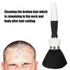 Neck Duster Soft Hair Brush Hairdressing Cutting Hair Styling Dust Cleaning Brush Hairdresser Neck Brush Hairdresser Accessory Brush(white)