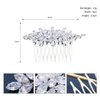 Foyte Bridal Hair Comb Crystal Wedding Hair Combs Silver Rhinestone Hair Accessories Bridesmaid Headpiece for Women and Brides (crystal flowers)