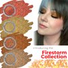 Concrete Minerals Natural Glitter Eyeshadow, Iridescent Shine and High Pigmentation, 100% Vegan and Cruelty Free, 2.4 Grams Loose Mineral Powder (Firestorm Collection)
