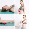 WOVTE Massage Lacrosse Ball for Sore Muscles, Shoulders, Neck, Back, Foot, Body, Deep Tissue, Trigger Point, Muscle Knots, Yoga and Myofascial Release (Red)
