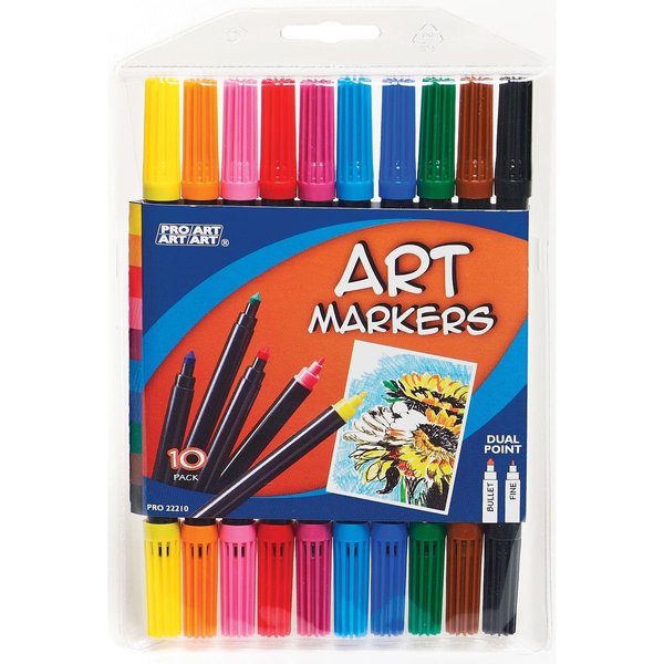 Pro-Art P Parrot 10-Piece Dual Point Art Marker Set