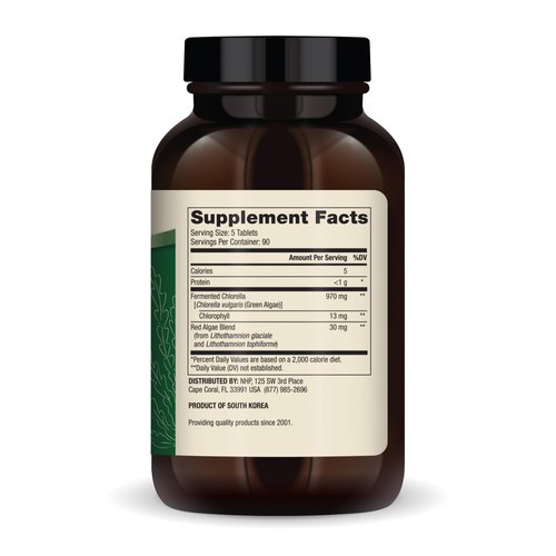 Dr. Mercola, Fermented Chlorella Dietary Supplement, 90 Servings (450 Tablets), Non GMO, Soy-Free, Gluten Free