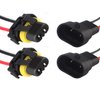 9005 9006 H10 Female Adapter Wiring Harness Sockets Wire Compatible & Male Adapter Wiring Harness Sockets Wire for Headlights Fog Lights 2Set