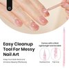 beetles Gel Polish Liquid Latex for Nails: Simple Peel off Cuticle Guard for Nail Polish Nail Art Liquid Latex Barrier Protector 15ml White Gel Polish Manicure Cuticle Protectors with Stick