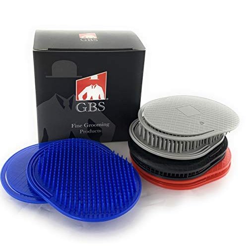 G.B.S Colored Palm Hair Brush Portable Styling Comb, Set of 8 Made in USA