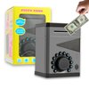 Kids Piggy Bank for Boys, Safe for Kids with Code, Money Bank for Kids with Auto Grab Bill Slot, Toy Safe Birthday Gifts for 3 4 5 6 7 8 9 10 Years Old Children Teens Toddler (Elegant Gray)