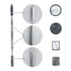 DanziX 70Pcs Metal Stickers for Eyeshadow Palette Set,Palette Empty Eyeshadow Makeup Palette + 2 Depotting Spatula (35Pcs Round + 35Pcs Square)