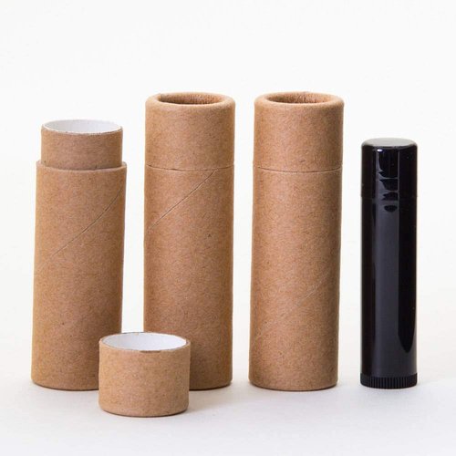 1/2 OZ (Tall) Kraft Paperboard Lip Balm/Deodorant/Cosmetic/Lotion Tubes x25