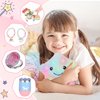 Ingbear Unicorn Toys for Girls Age 4-6 7 8, Girls Birthday with Light Up Plush Stars Pillow/Crossbody Bag/Water Bottle/Headband/Soft Plush Toys Set
