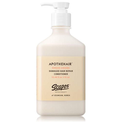 SCAPES UNTOLD BEAUTY] Apothehair ::Korean Ginseng:: Damaged Hair Repair Conditioner, 10.48 fl.oz/310 ml ::Made in KOREA:: K-Beauty