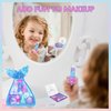 Townley Girl Mermaid Vibes Makeup Set with 8 Pieces, Including Lip Gloss, Nail Polish, Body Shimmer and More in Mermaid Bag, Ages 3+ for Parties, Sleepovers and Makeovers