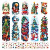 Partywind 36 Sheets Full & Half Arm Christmas Temporary Tattoos for Kids, Christmas Holiday Party Supplies, Surprise Kids Stocking Stuffers Santa Snowman Party Decorations, Xmas Party Favors