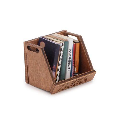 Dollhouse Miniature Books 1:12 Scale Dollhouse Accessories Mini 6 Books Model Doll House Library Decoration (A Style 6 Books)