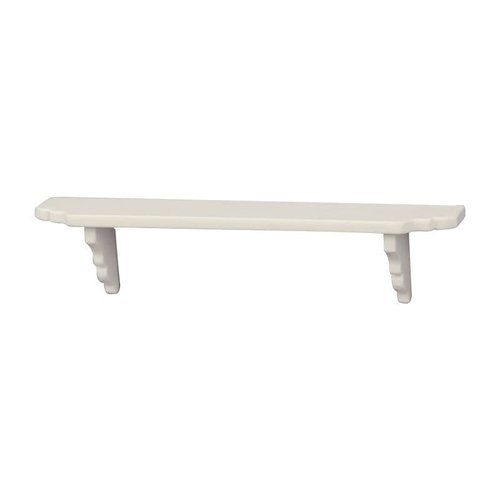 Dollhouse White Wall Shelf, Scale Miniature Dollhouse Accessories, Doll House Storage Wall Shelf for Kitchen Scene White Dolls and Accessories Dollhouse Décor (1:12)