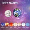 Pllieay 24PCS Space Solar System Eight Planets Themed Bouncy Balls for Kids Party Favors, Gift Bag Filling, 32mm