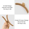 Hold Everything Hair Claw Clip for Thick and Thin Hair Big Hair Barrettes for Women and Girls Straight Wavy and Curly Hair Strong Hold Claw Clip With 52 teeth (7-Color)