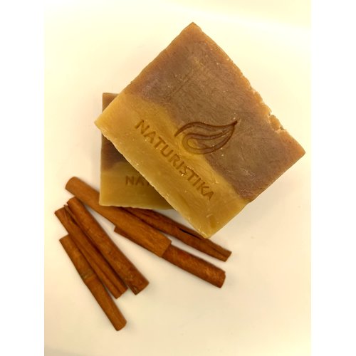 Cinnamon Honey Handmade Soap Bars. Moisturizing bar Soaps made with Beeswax, Cinnamon, and Honey – Gentle bar Soap for all. Bath, Body and Face bar Soap. Jabon de Canela – 2 Pack, 3.5 Oz ea