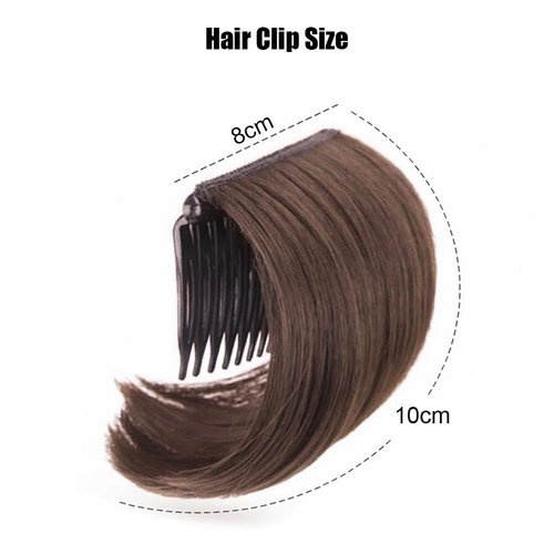 Hair Bun Invisible False Hair Clip Hair Base Bump It Up Volume Fluffy Hair Pad Styling Insert Tool Increased Hair Pad Fluffy Hair Styling Accessories for Women Lady Girls (Light Brown)