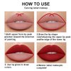 evpct 2Pcs Ruby Red Berry Matte Lip Liner and Lipstick Combo DNM Red Lip Gloss Stains Pencil Makeup Set Women Long Lasting 24 Hours Liquid Lipstick and Lip Liner Set labiales mate 24 horas originales