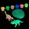 Fun Express DIY Glow in The Dark Dinosaur Sculpture and Rock Painting Kit for Kids, All in One Kids Craft Kit, Birthday and Everday Gifts, Great for Creative Acitivity for Home and School