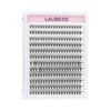 Cluster Lashes 240pcs 20D DIY Eyelash Extension D Curl Long Individual Lashes Mixed Tray Faux Mink Lash Clusters Extensions 0.07 0.10 Black (20D-0.07D-9-16mm)