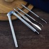 Artcome 8 Pcs Nutcracker Stainless Steel Nut Cracker Set - 2 Nut Cracker, 4 Picks, 1 Wide Crab Fork and 1 Storage Bag