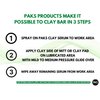 Paks Ultra Synthetic Clay Bar Glove 1-Pc Detailing Clay Mit -Premium Clay Bars auto Detailing -Easy Glide Clay Mitt Auto Detailing - Medium Grade Synthetic Clay Bar for Any Detailing Clay Bar Task