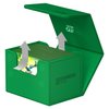 Ultimate Guard Sidewinder 100+, Deck Box for 100 Double-Sleeved TCG Cards, Green, Magnetic Closure & Microfiber Inner Lining for Secure Storage