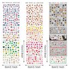 Whaline 18 Sheets All Holiday Nail Art Stickers Christmas Nail Decals All Season Fall Christmas Winter Valentine 4th of July Self-Adhesive Nail Decals for Xmas DIY Manicure Party Decor